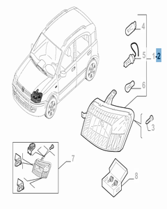 Faro delantero izquierdo para Fiat y Fiat Professional