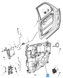 Elevalunas delantero para Jeep Cherokee