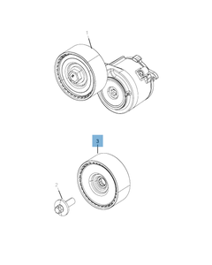 Tensor de correa fijo para Jeep Wrangler